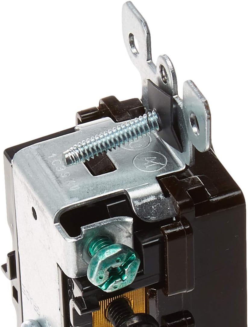 Leviton 5634 15 Amp, 120/277 Volt, Decora Single-Pole, Single-Pole AC Combination Switch, Commercial Grade, Grounding, Brown