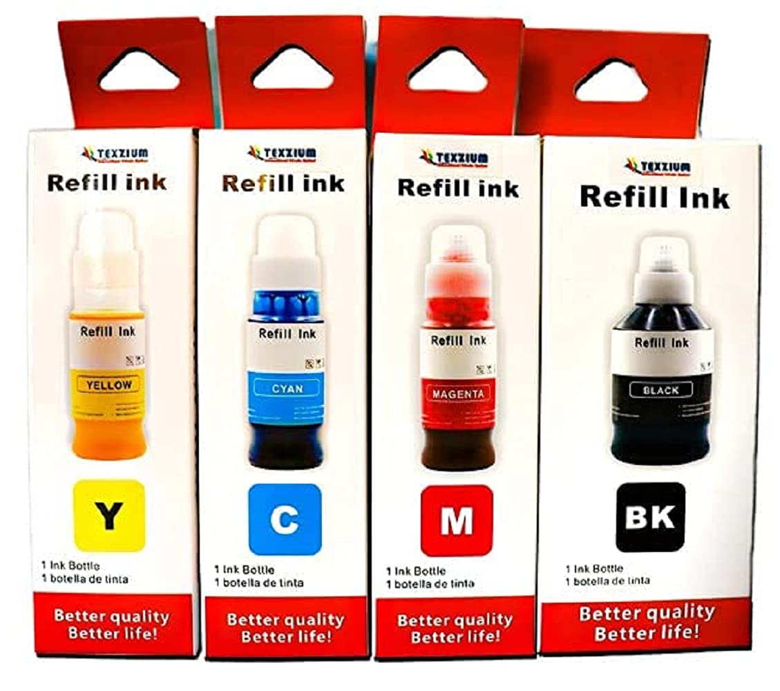 Buy Texzium Compatible Refill Ink Bottles for Canon G Series Printer
