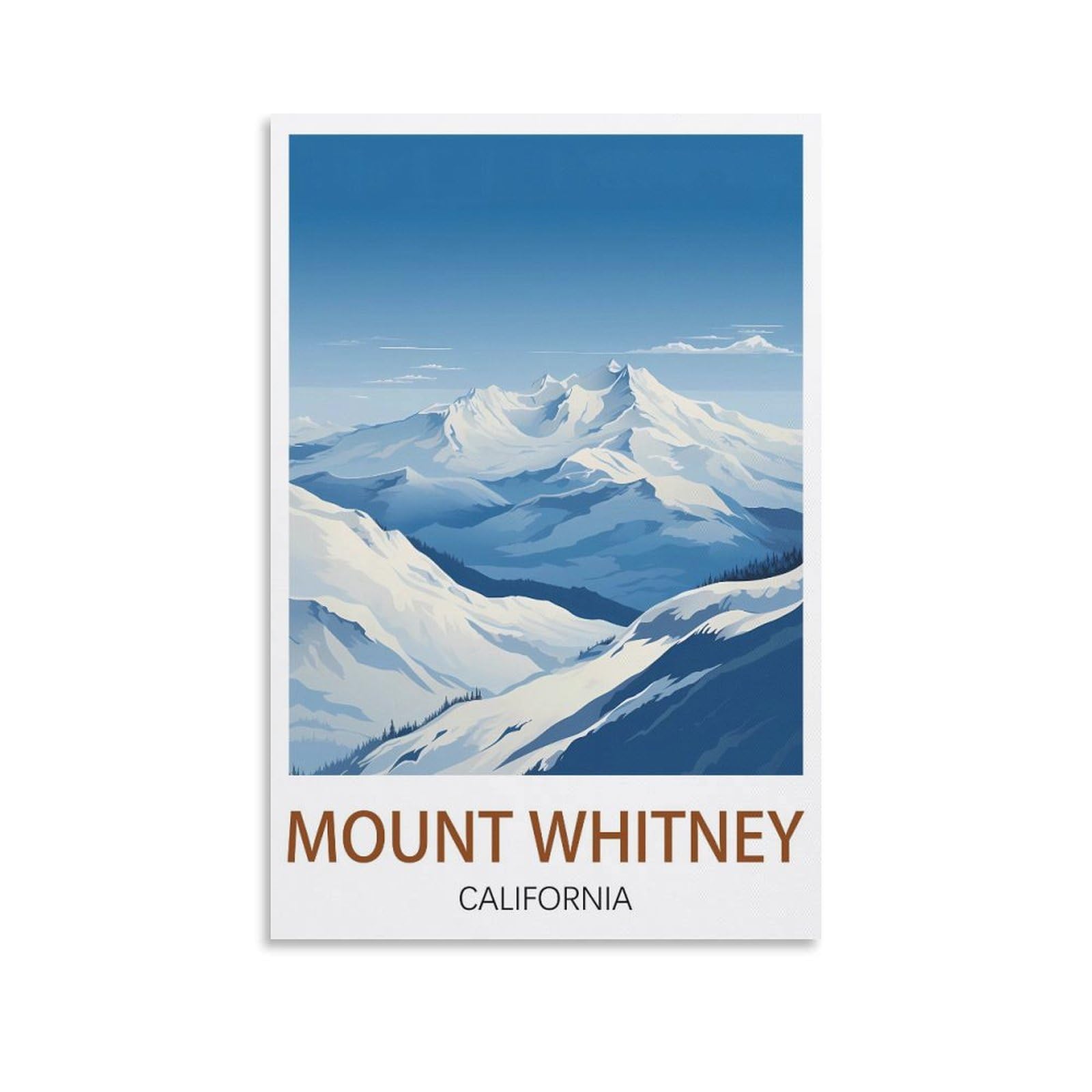 EZMLFA 5D Diamond Painting Kits for Adults,Mount Whitney California Diamond Art Kits for Beginners,Full Drill Diamonds Gem Art for Home Wall Decor Gift 40x40cm