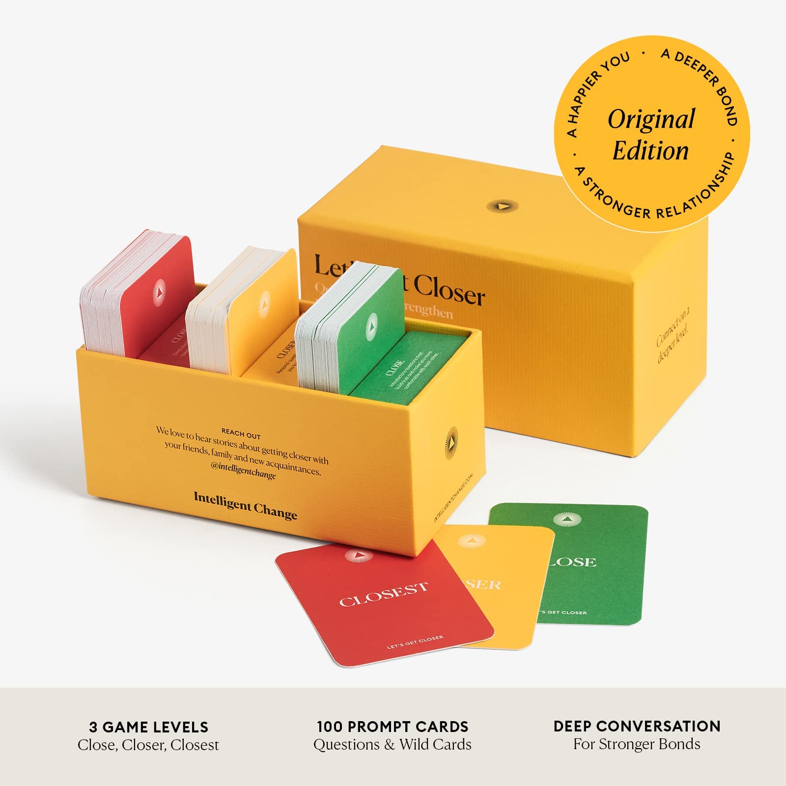 Buy Intelligent Change Let’s Get Closer (100 Prompt Cards) Ice