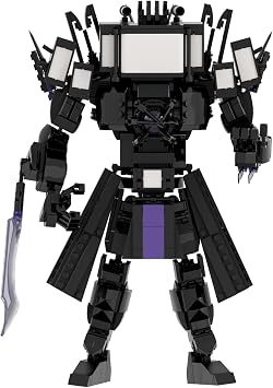 Toilet Titan Building Blocks Toy Cameraman Speakerman Clock TV Man Monitor Action Figure Model Horror Game Multiverse Upgraded Adults Kids Fans Collectible Animation Birthday Gift E
