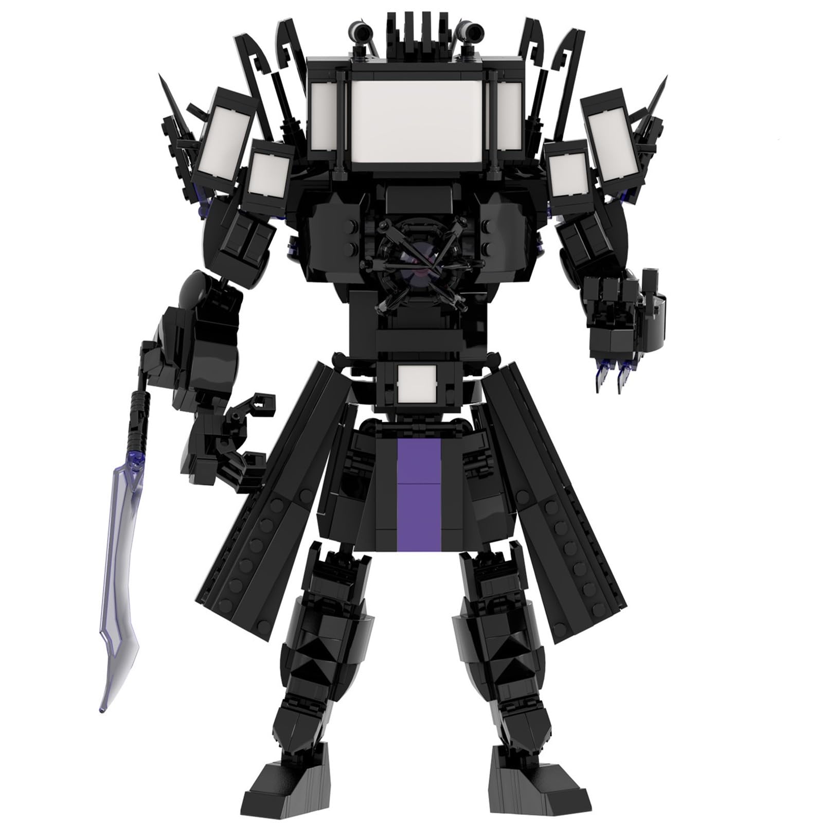 LCTM Toilet Titan Building Blocks Toy Cameraman Speakerman Clock TV Man Monitor Action Figure Model Horror Game Multiverse Upgraded Adults Kids Fans Collectible Animation Birthday Gift E