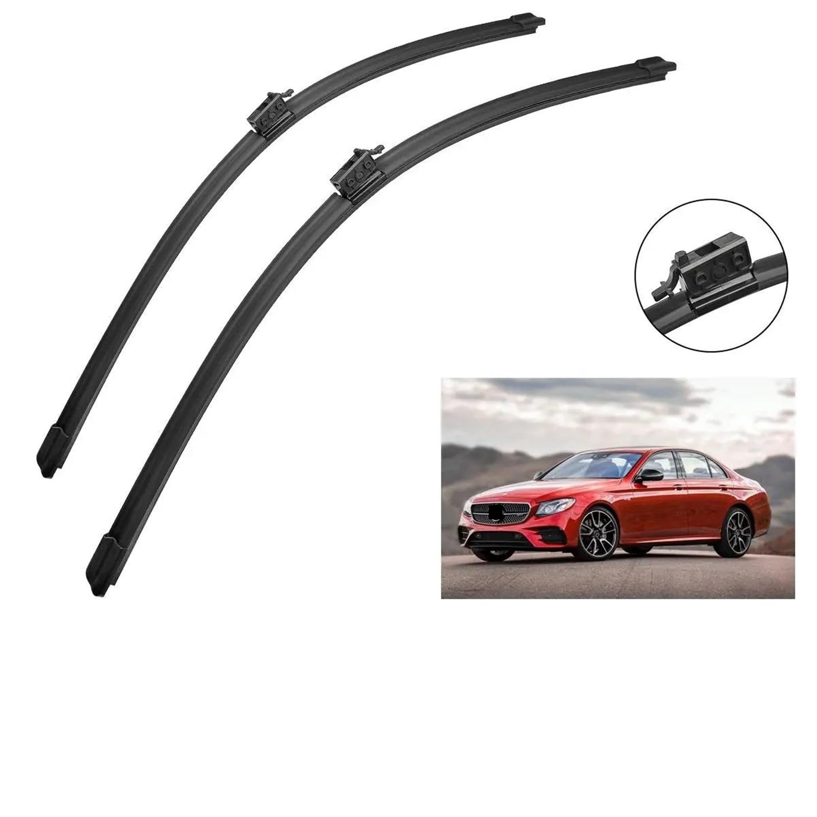 Para Benz Clase E W213 S213 2016 2017 2018 2019 24" + 22" Escobillas Limpiaparabrisas Delanteras Accesorios
