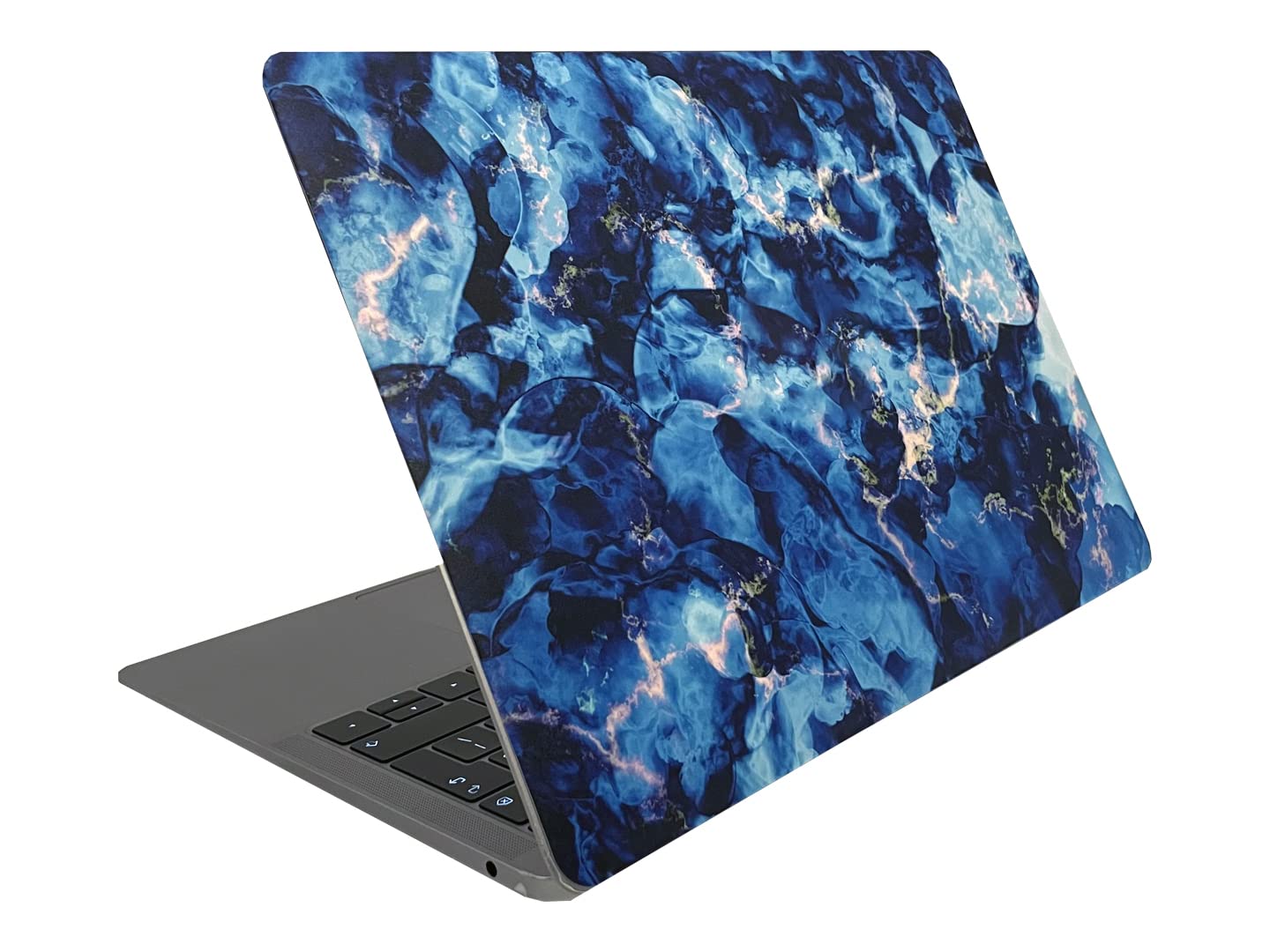 ZENTIYO Thunder Blue Highest grade vinyl sticker skin decal compatible for MacBook pro 13" 2020 (A2289, A2251, A2338)