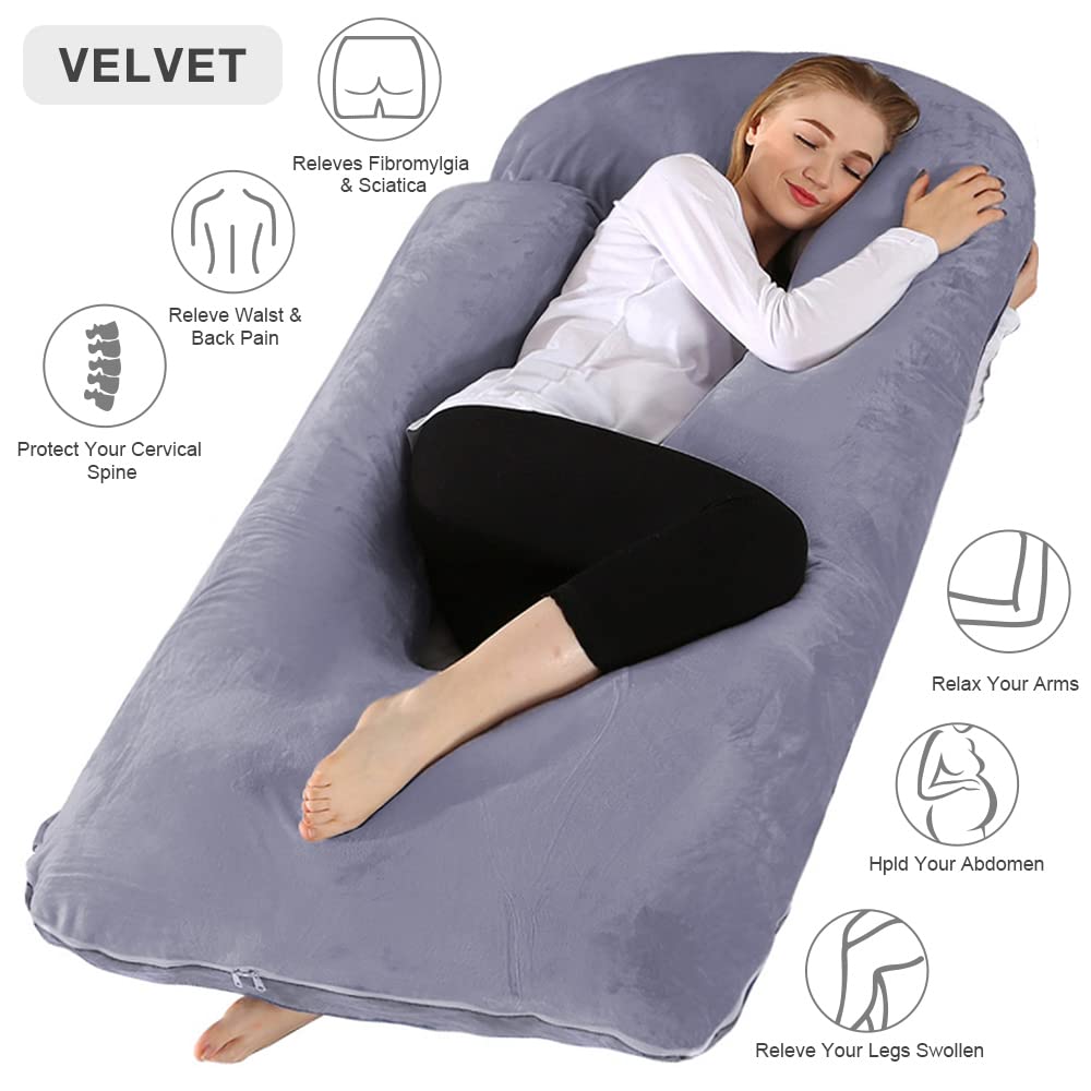 Chilling Home Pregnancy Pillows for Sleeping, U Shaped Body Pillow