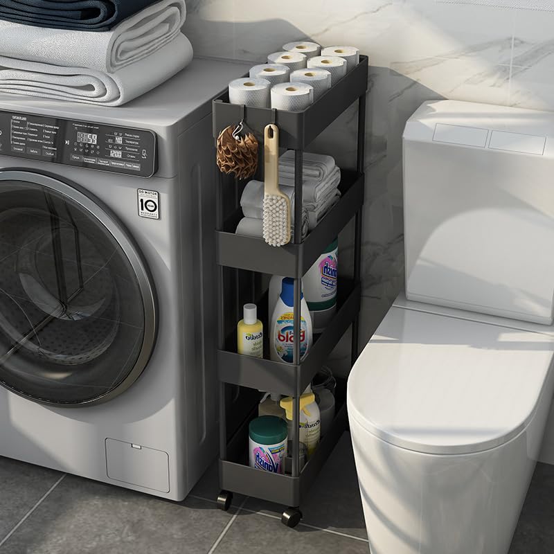 Amazon.co.jp: SVOHZAV キッチンワゴン 隙間収納 キャスター付き 13cm