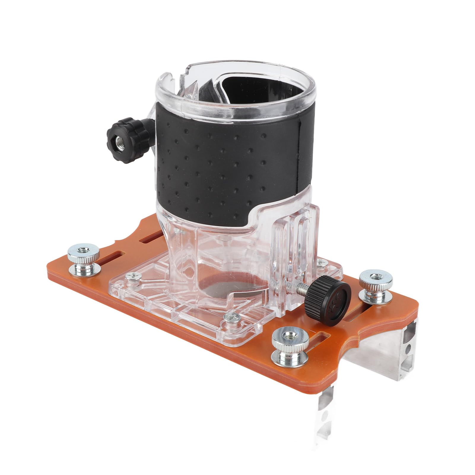 Localizzatore di scanalature per macchina da taglio HaloVerde con base per fresa per la lavorazione del legno in lega di alluminio e plastica, adatto a taglierine da 65 mm per