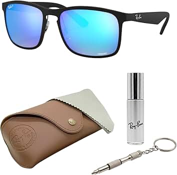 Amazon | Ray-Ban RB4264 CHROMANCE スクエアシェイプ サングラス アイ