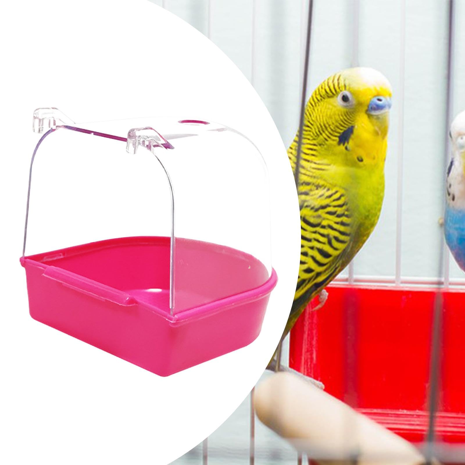Bain D'Oiseaux Pour Cage Baignoire Pour Oiseaux Baignoire Pour Perroquet Baignoire Douche Accessoire De Cage Pour Petit Oiseau Canari Budgeri