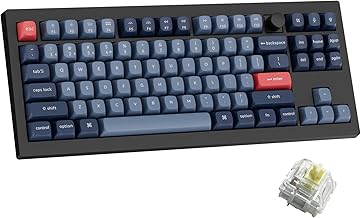 V3 Max TKL Wireless Mechanical Keyboard, QMK/VIA RGB Bluetooth/2.4 GHz/Wired, 87 Keys Hot-Swappable with Gateron Banana Switch, Compatible with Mac Windows Linux