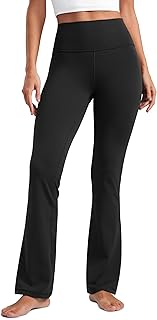 CRZ YOGA Butterluxe Flare Leggings 29"/30.5"/32"/33.5" - High Waist Bootcut Wide Leg Lounge Womens Yoga Pants with Pocket