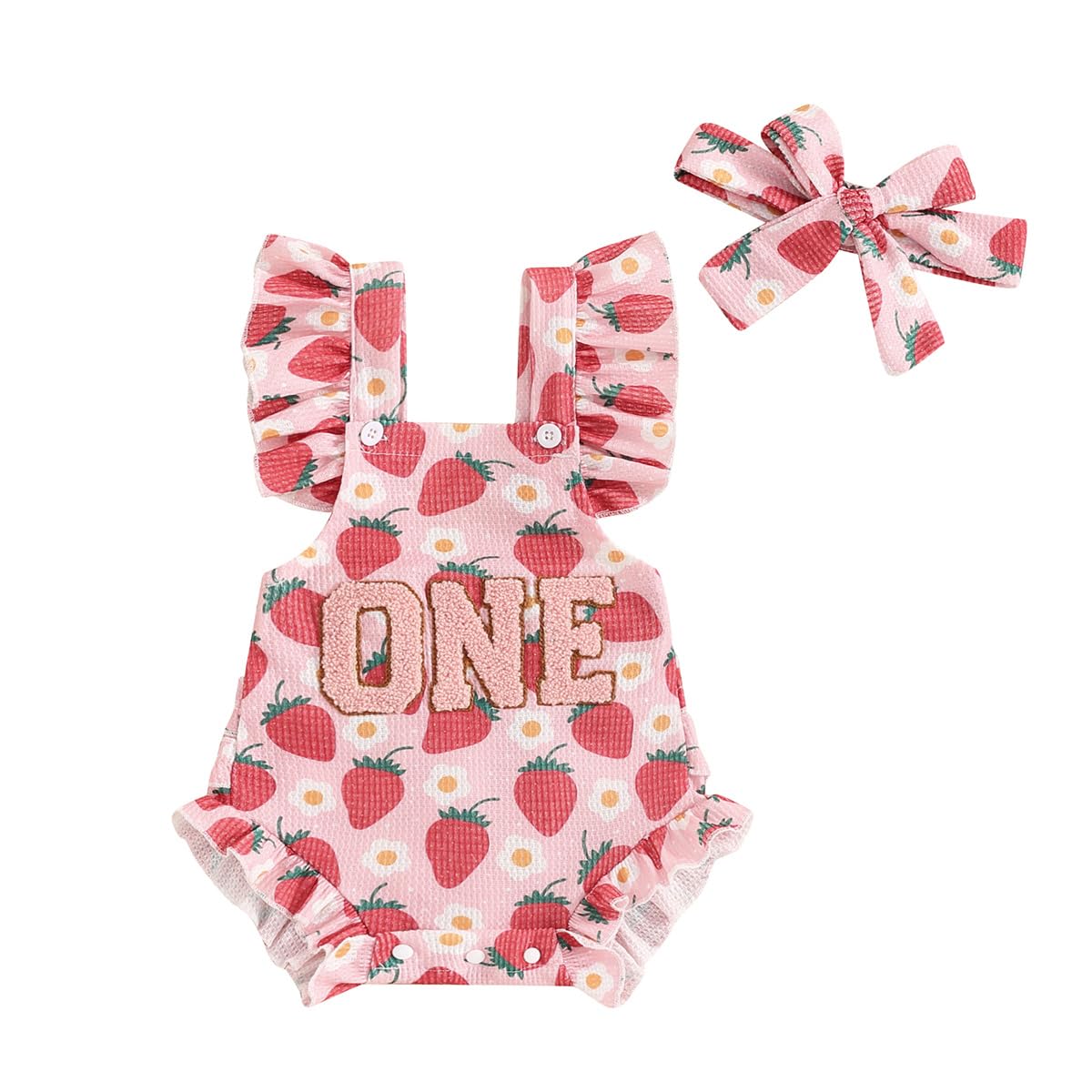 Yingisfitm Baby Girl First Birthday Outfit Ruffle Sleeveless