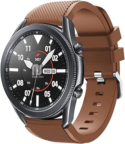 Minggo - Correas para Samsung Gear S3 Frontier/Classic Watch, pulsera de silicona, correa deportiva, correa de repuesto, Coffee