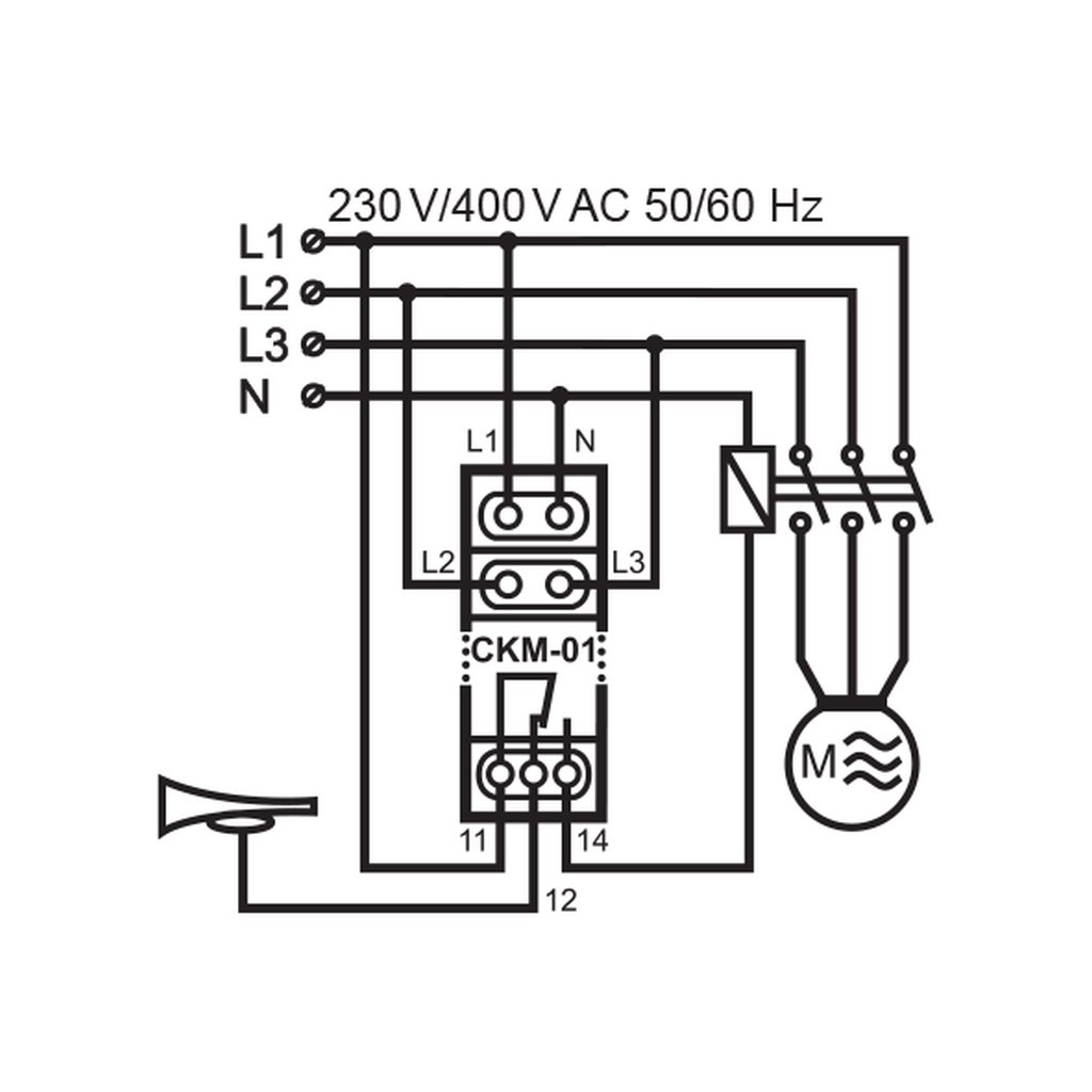 exta Fase Secuencia Sensor, 1 Pieza, CKM – 01