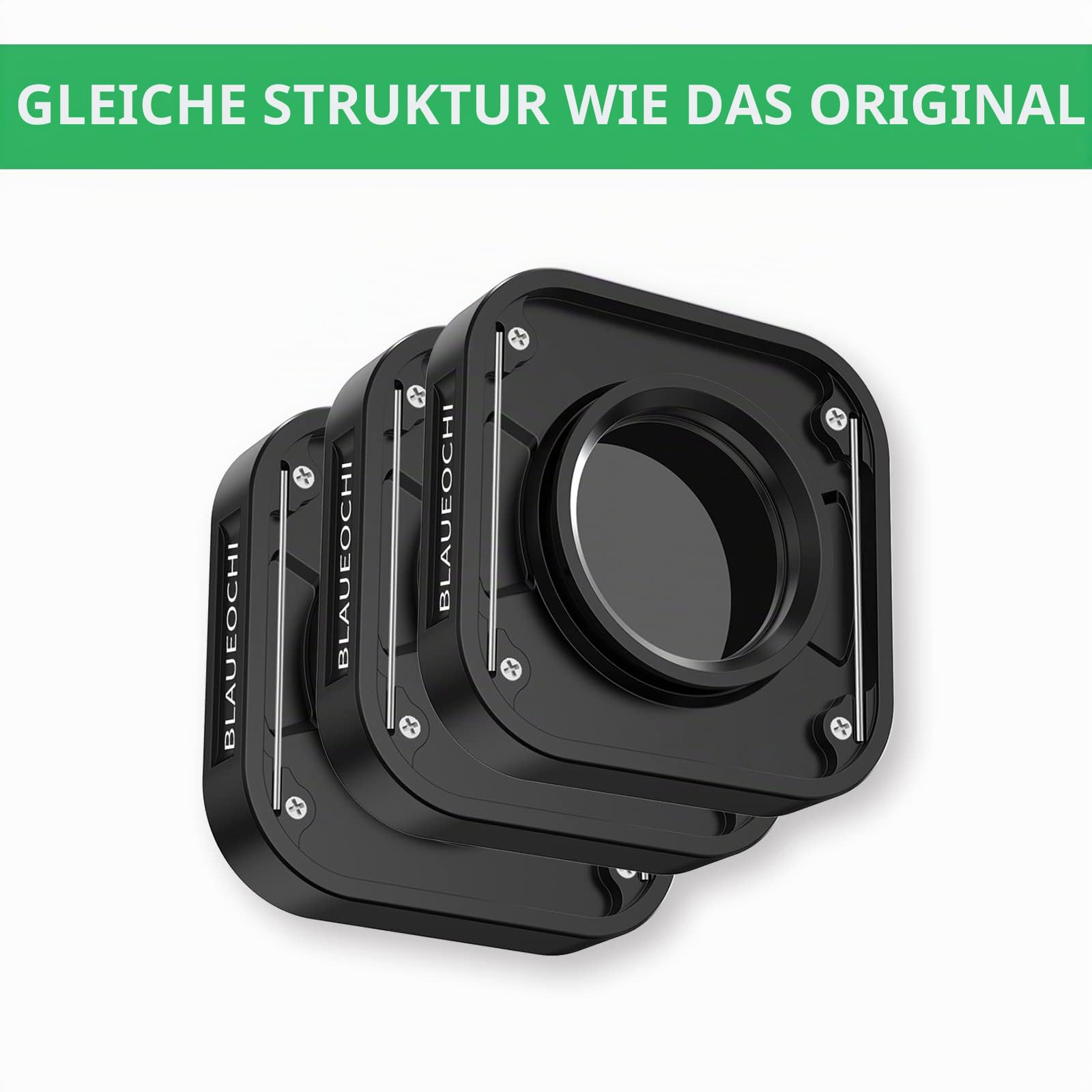 ND Filter Set Kompatibel mit GoPro Hero 13/12/11/10/9 Zubehör, 6er-Pack-ND1000/ND64/ND32/ND16/ND8/CPL - GoPro-Objektiv-Set, Neutraldichte-Polarisationsfilter-Set, Gopro wasserdichte Reisetasche