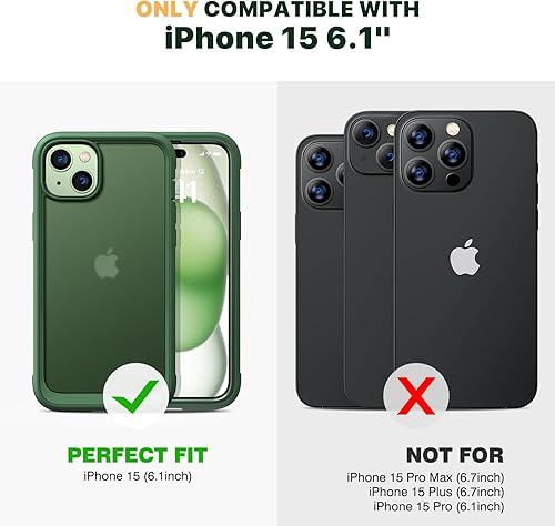 Miniatura 95 de Diaclara - Funda diseñada para iPhone 14 Pro Max, resistente, de cuerpo completo, con protector de pantalla sensible al tacto y antiarañazos + Blanco