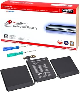 DR BATTERY A1713 A1708 Battery Compatible for Apple MacBook Pro 13 inch Late 2016 Mid 2017 Model A2171 A2289 A2338 - High Capacity [11.40V / 54.5Wh]