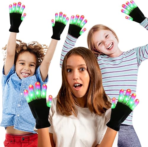 Luwint Guantes LED para niños adultos juguetes geniales para niños y niñas