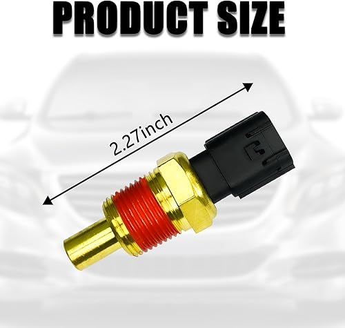 Miniatura 2 de Sensor de temperatura del refrigerante del motor, OEM # 5149077AB Sensor de temperatura del agua compatible con Chrysler, Grand Cherokee, Jeep