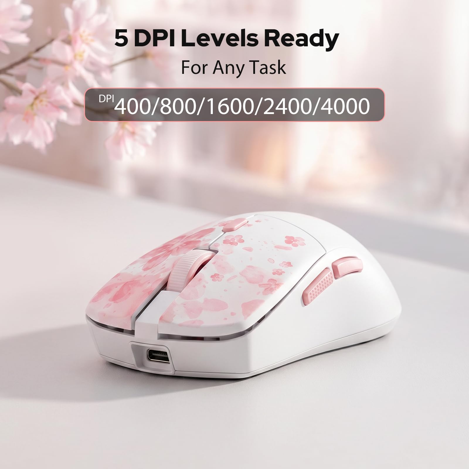 Redragon BS7552 Combo Teclado Ratón Inalámbrico Rosa | combo teclado ratón inalámbrico 98 teclas mecanismo plano 4000DPI sakura rosa