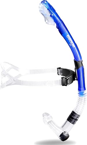 Miniatura 8 de Seago Esnórquel de natación para natación de regazos, esnórquel de natación con parte superior seca para adultos y jóvenes, equipo de entrenamiento