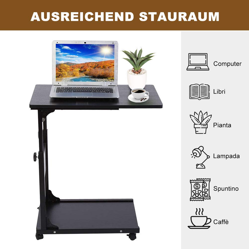 Rechebon Scrivania per Computer con Slot per schede,Scrivania per