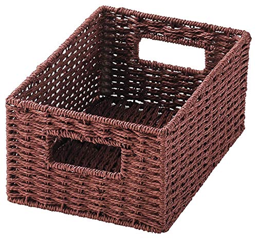 ちどり産業(Tidorisangyou) バスケット マルチ 商品サイズ(約):W18xD26XH10cm ペーパーバスケットクォータータイプ レッド CH04700