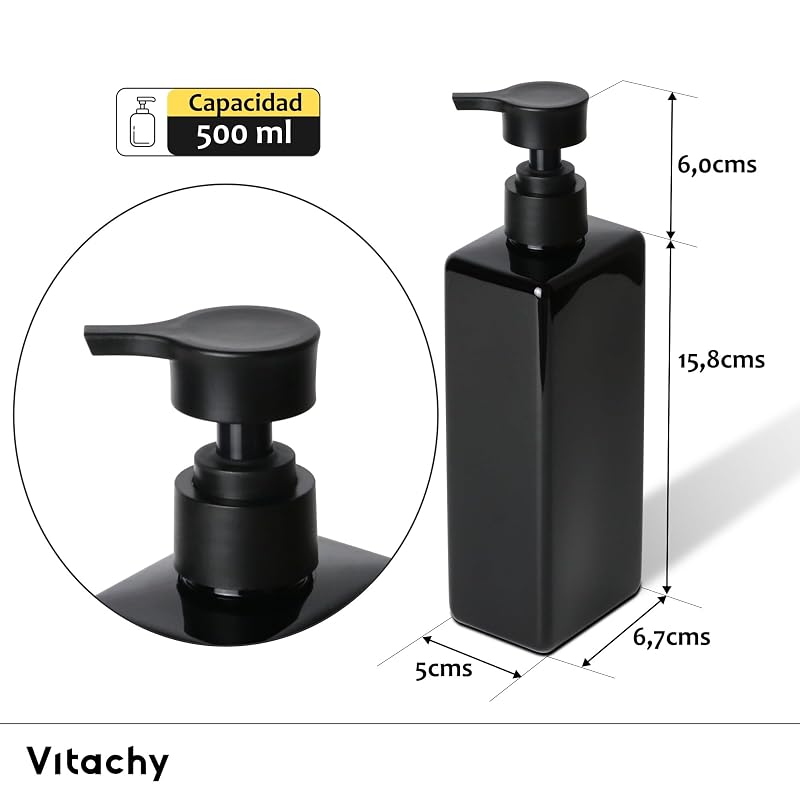 Pack de 3 dispensadores negros - vista 5