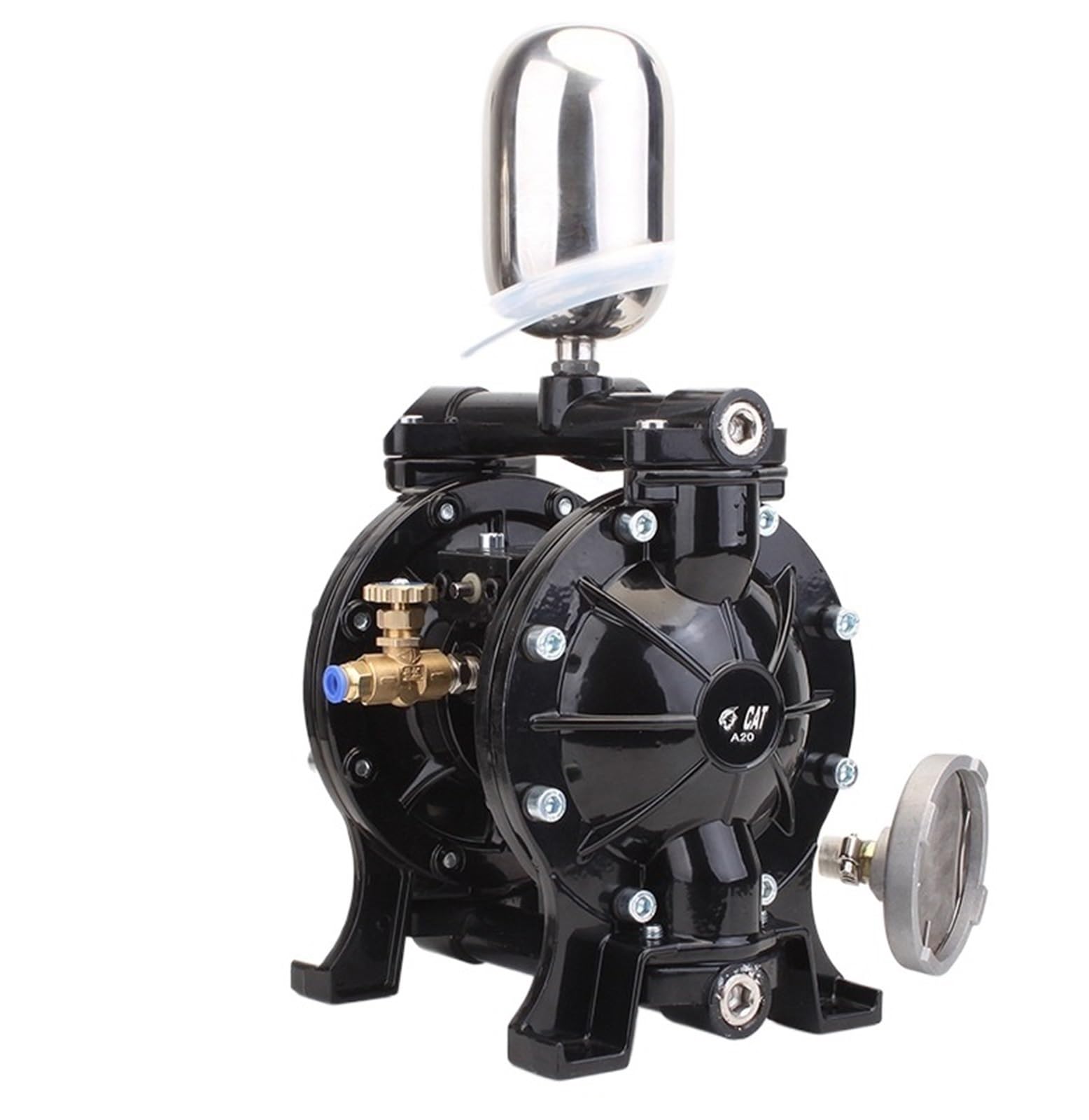 Diaphragm Pump, Pneumatic Diaphragm Pump Bidirectional Ink Transfer Air Operated for Printing Coating and Fluid(A-20)
