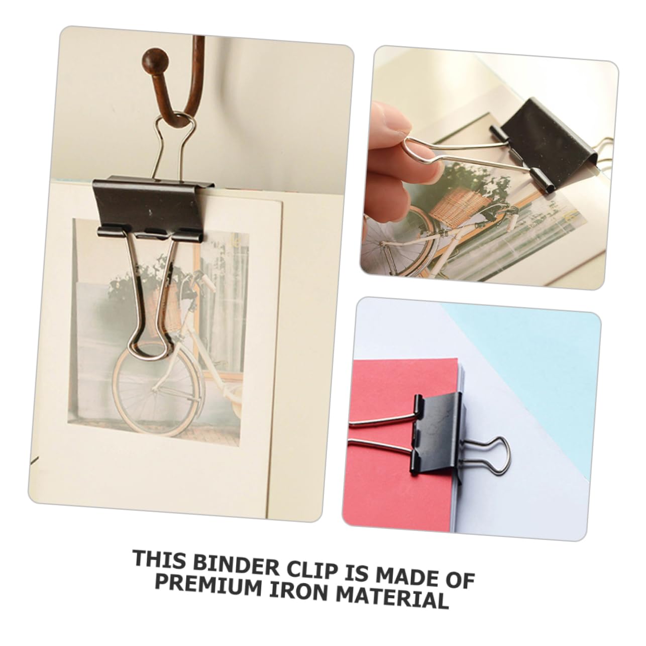 60pezzi Clip Per Documenti Medium Binder Clips Robuste e Professionali Per Ufficio Scuola e Organizzazione Di Documenti Per Chiudere Sacchetti e Tenere Ordine e Appunti