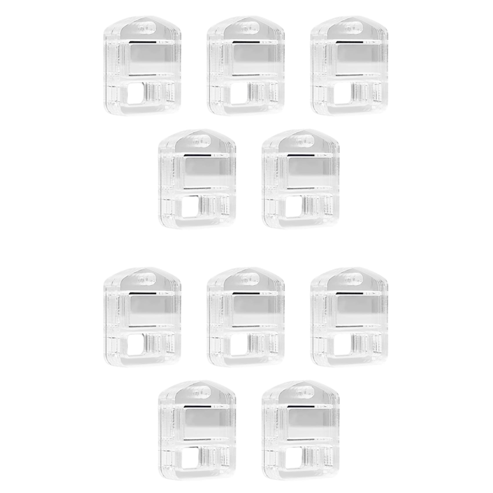 Vjsujehgy 60pcs Acrylic Embroidery Floss Drop, Clear Embroidery Thread Organizers Slim Floss Bobbins - Thread Bobbins