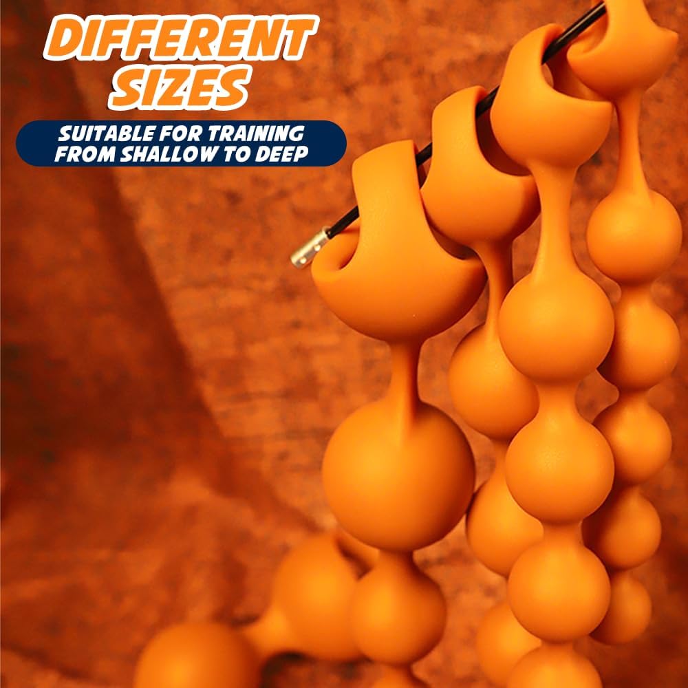 2.4 Inch Diameter Large Octopus Balls Anal Beads for Men/Women - 100% Silicone Anal Bead Long Anal Beads with Gradual Size Increase & Safe Pull Ring - Easy to Clean Sex Beads Anal Toys Butt Toy