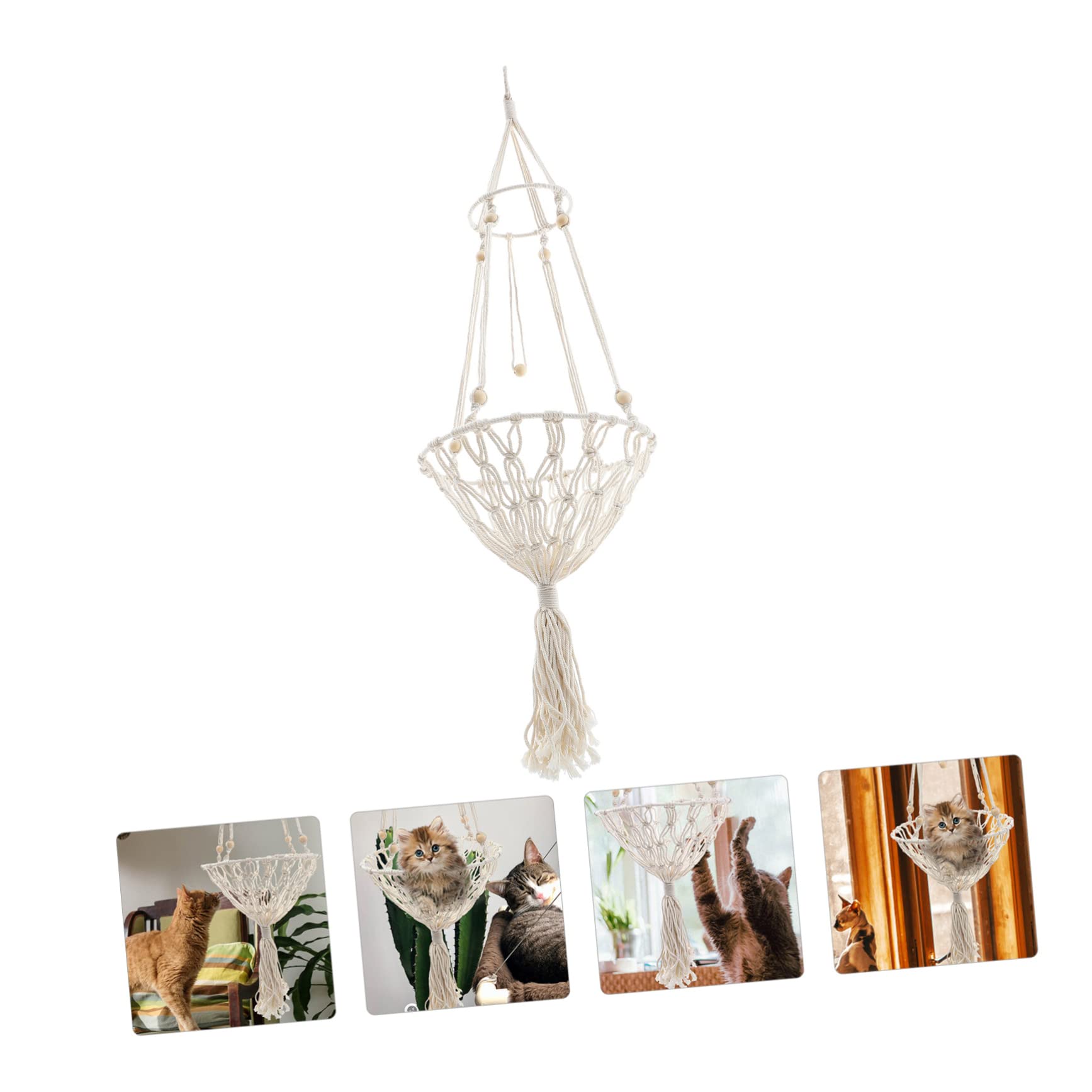 Amosfun 3st Haustier Hängematte Katze Heizkörperbett Katzenhängematte Katzenbett Fenster Käfig Balsam Wandmöbel Für Katzen Wurf Fensterplatz Für Katzen Katzentrage Groß Baumwollfaden Khaki