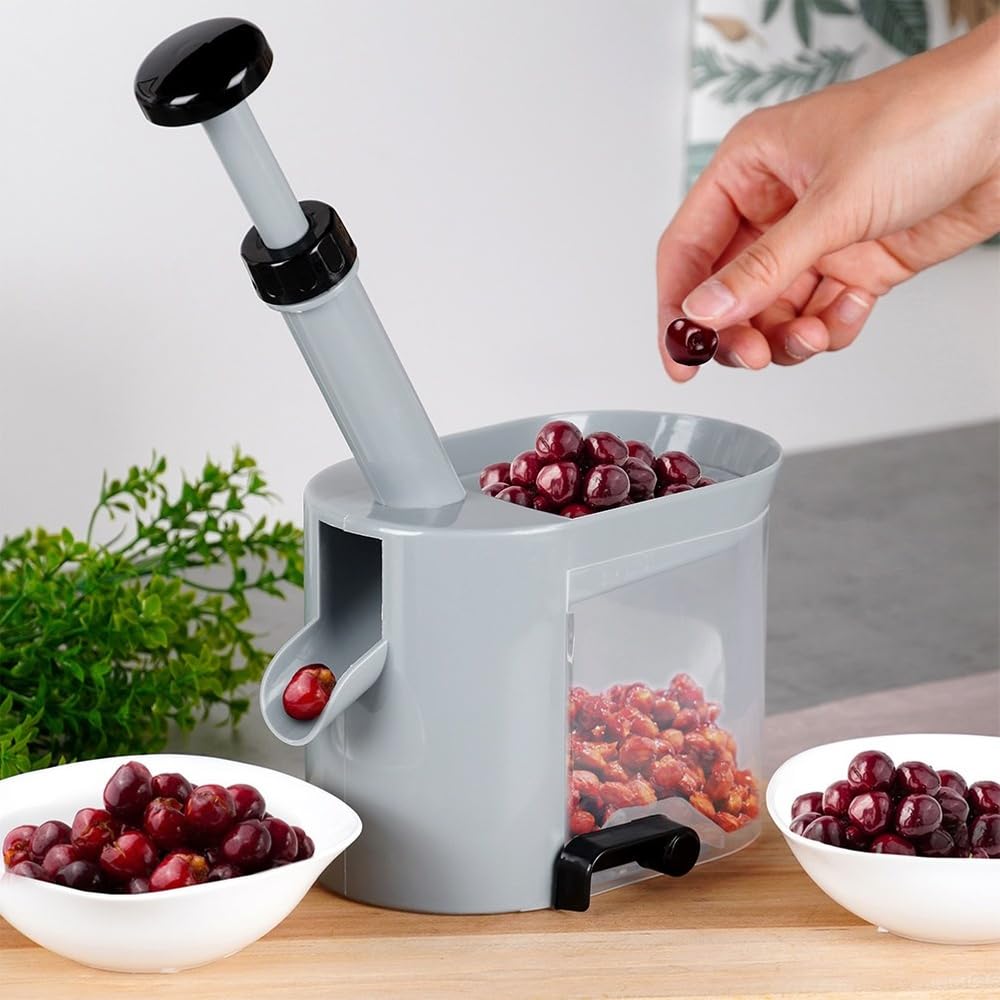 Dénoyauteur En Acier Inoxydable Pour Cerises, Olives, Jujubes - Avec Ressort Automatique, Facile à Nettoyer - 8