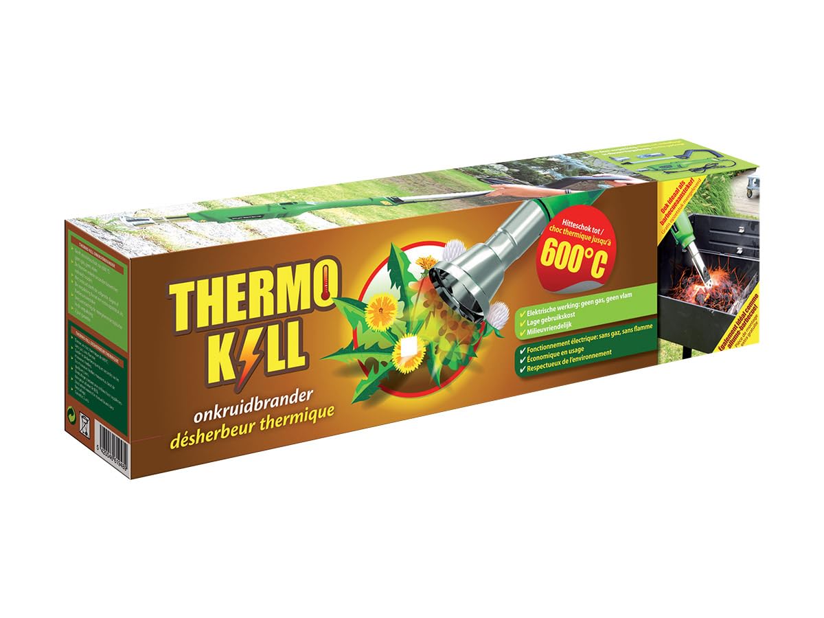 BSI - Puissant Désherbeur Electrique Thermo Kill 600°C - Élimine Facilement et Durablement Les Mauvaises Herbes