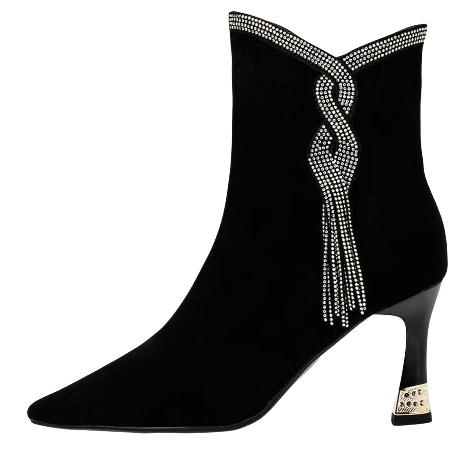 Botas Mujer Suela Antideslizante para Calle Fashion Suede Heel