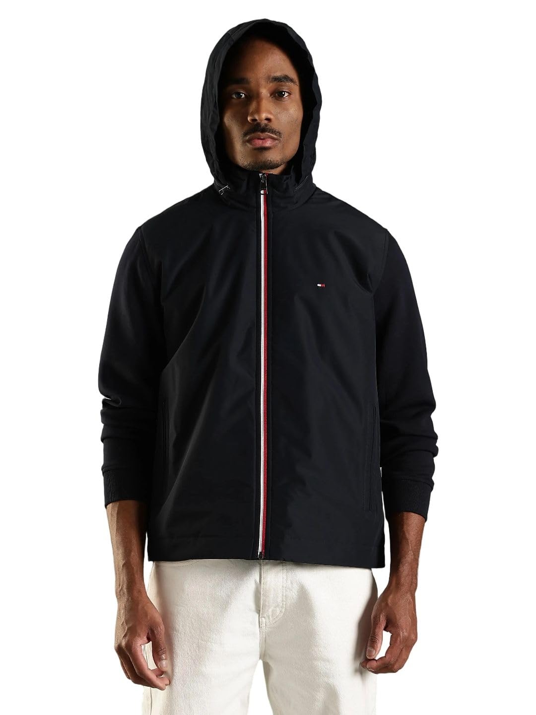 tommy hilfiger Solid cotton regular fit jacket-picture-24