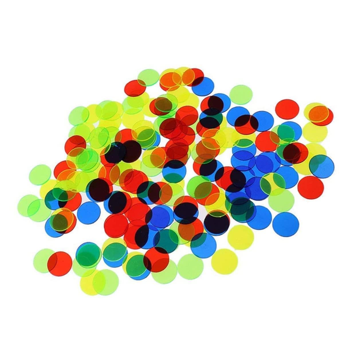 UPKOCH 500 Stück Spiel Chips aus Abs Kunststoff 15mm Durchmesser Bunte Plastikchips zum Sortieren und Markieren für Traditionelle Spiele und Mathe Spiele Zufällige Farbe
