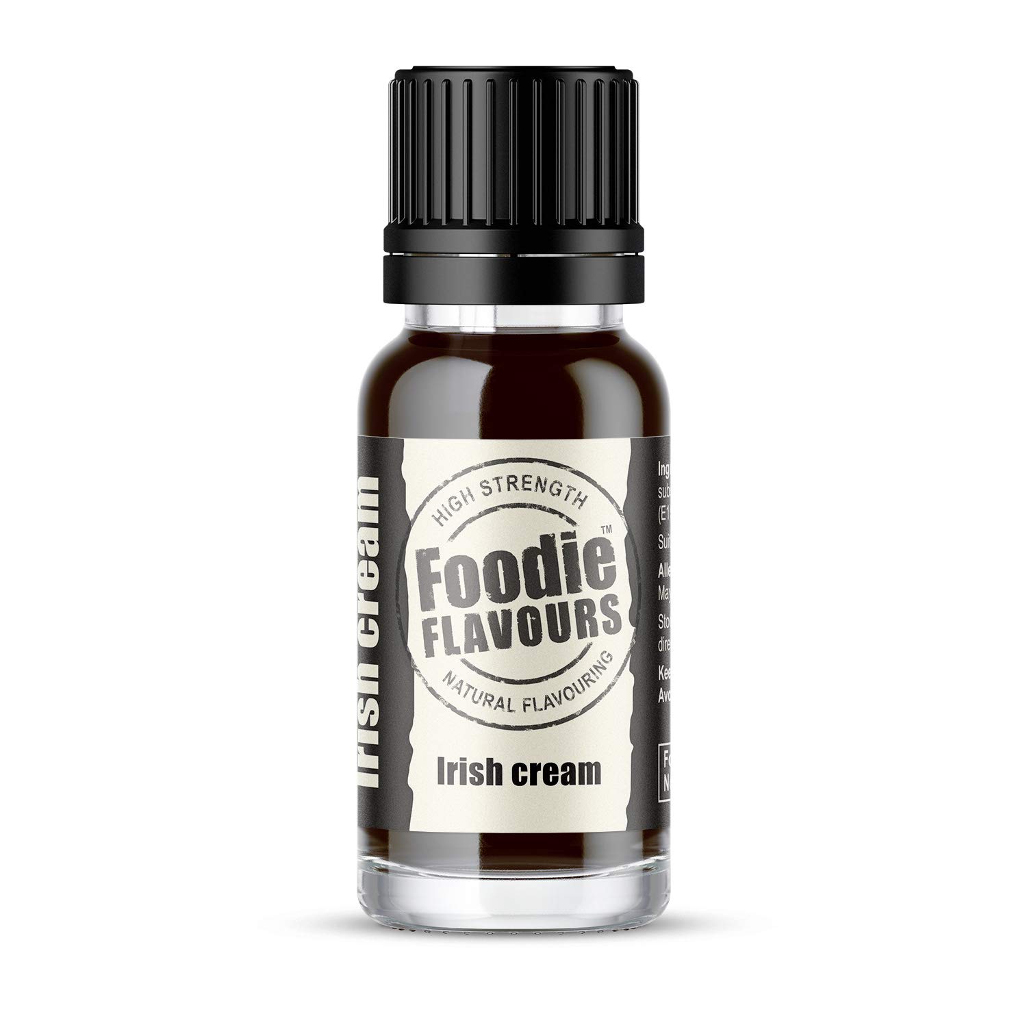 Foodie Flavours Natural Irish Cream Flavouring, High Strength - 15ml