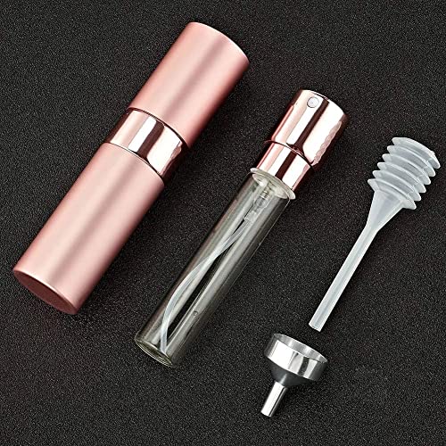 Image of Toureal Travel Perfume Atomiser Refillable, 8ml Atomiser Spray Bottle, 3Pcs | Empty aftershave dispener, twist up cologne decanter, for fragrance,mini pocket size, portable, leak-proof, for men & women