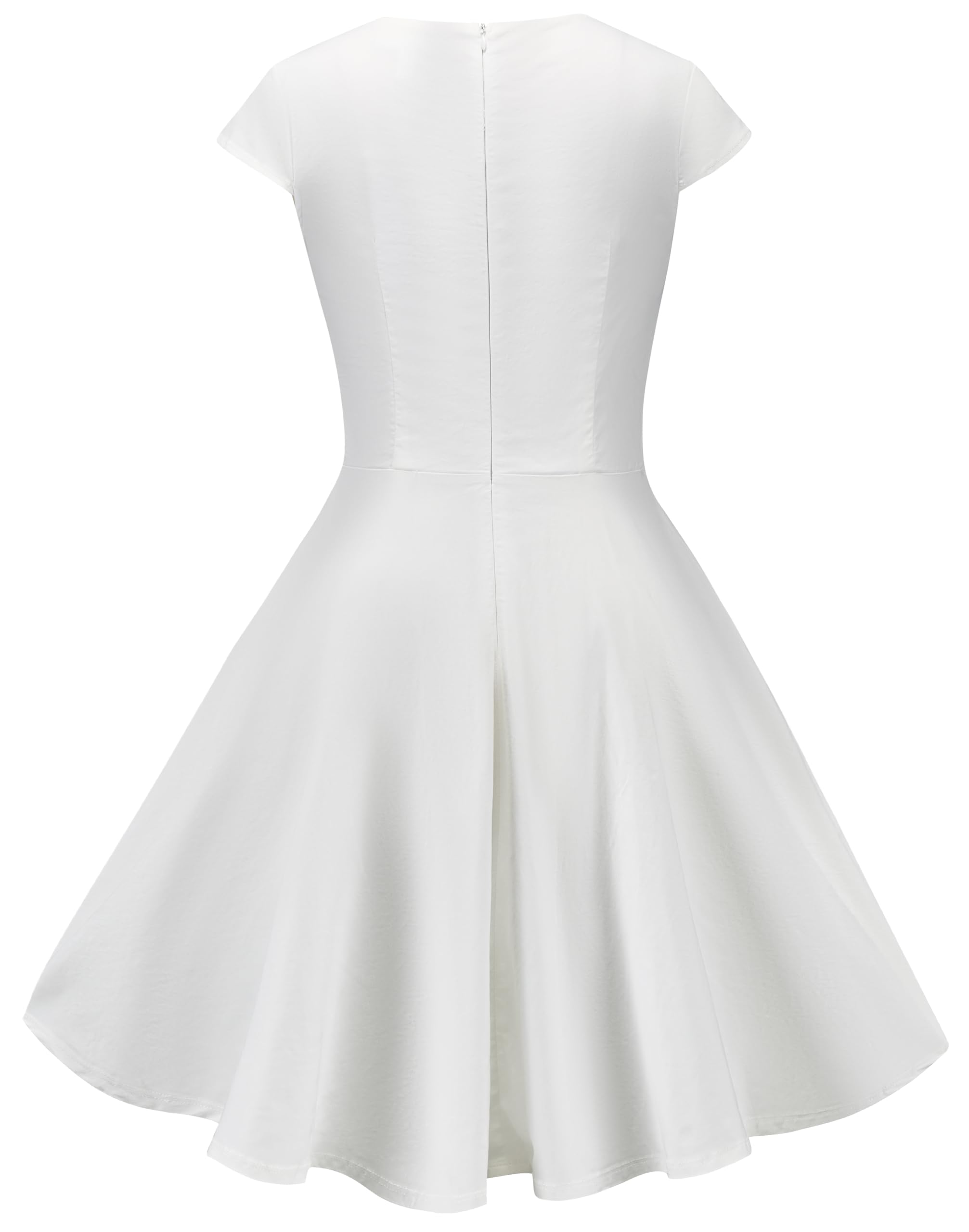 Cocktailkleid Damen Elegant Festlich Abendkleid Damen A-Line Vintage Abendkleider V-Ausschnitt Kleid Hochzeitsgast Konfirmationskleider