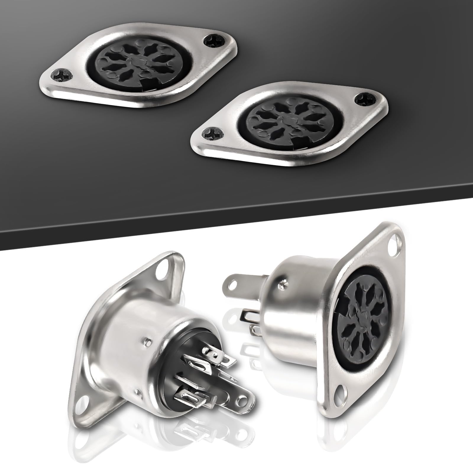 Snapklik.com : XMSJSIY MIDI DIN Panel Mount Socket Female Jack ...