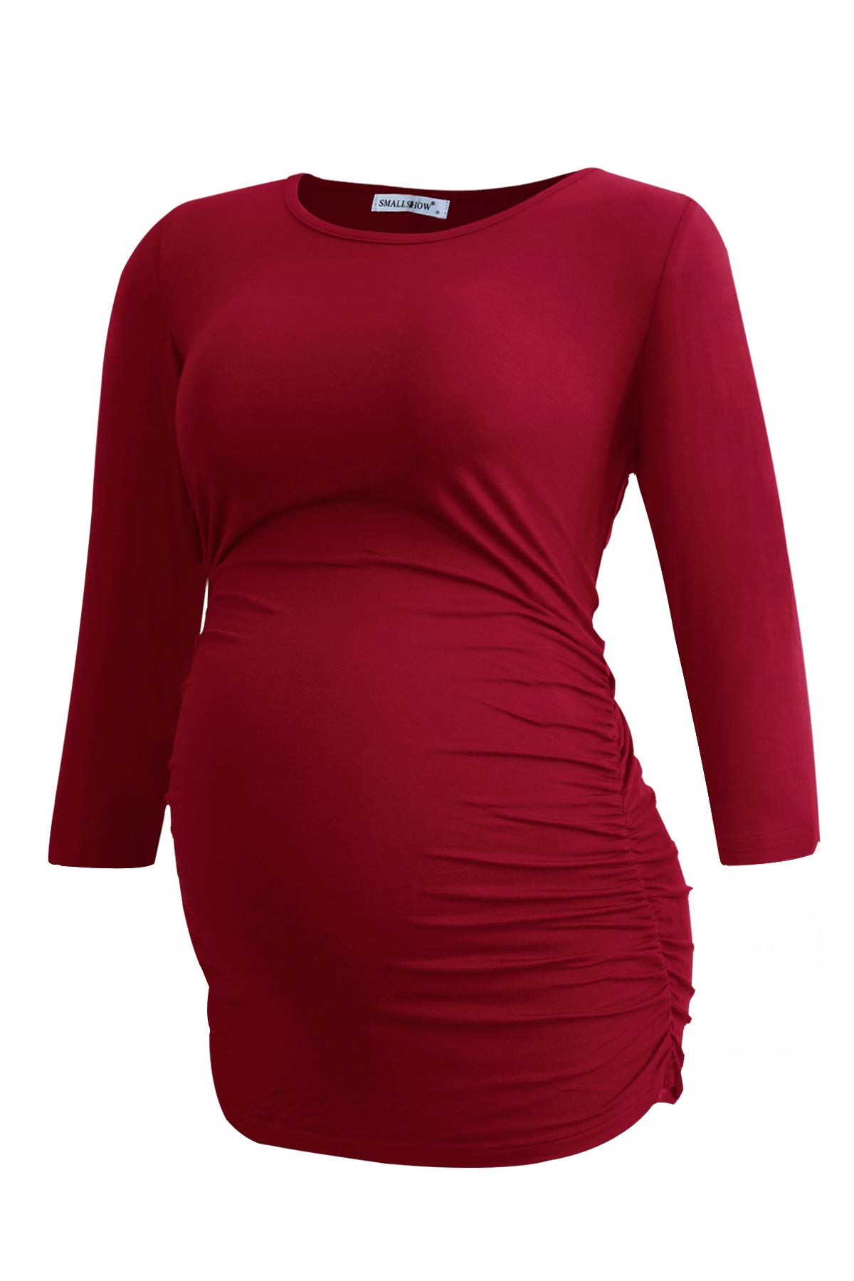Smallshow Damen Umstandskleider Stillkleid Split Langes Kleid zum Stillen