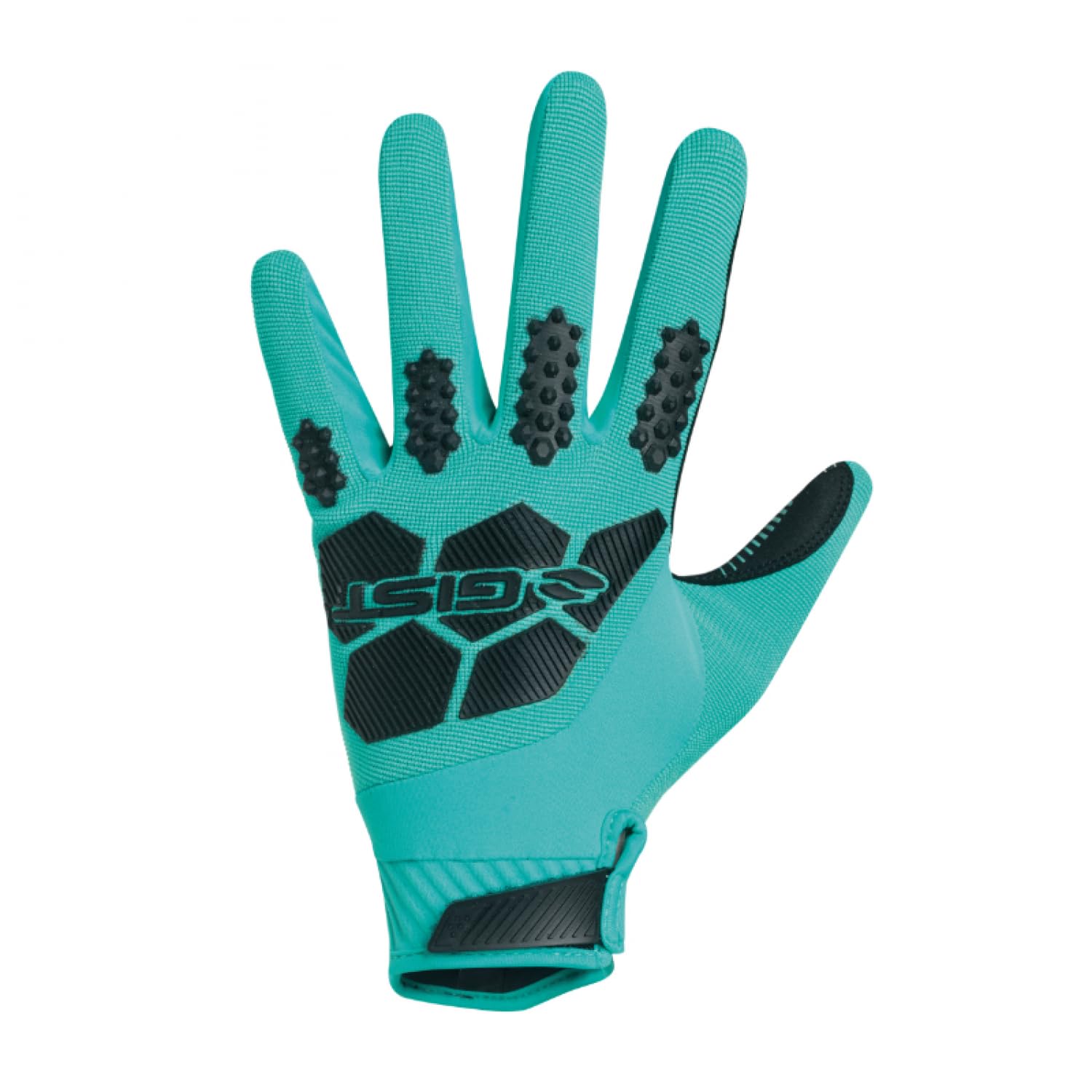 GIST Guanti Velo MTB Long Armor Blu Turchese L (Coppia su Carta) Compatibile con Touch Screen -5555