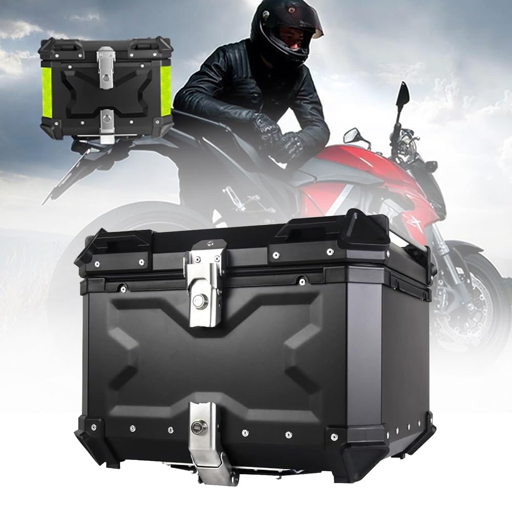 Coffre de moto en aluminium 28L étanche avec verrou de sécurité pour sécuriser votre casque