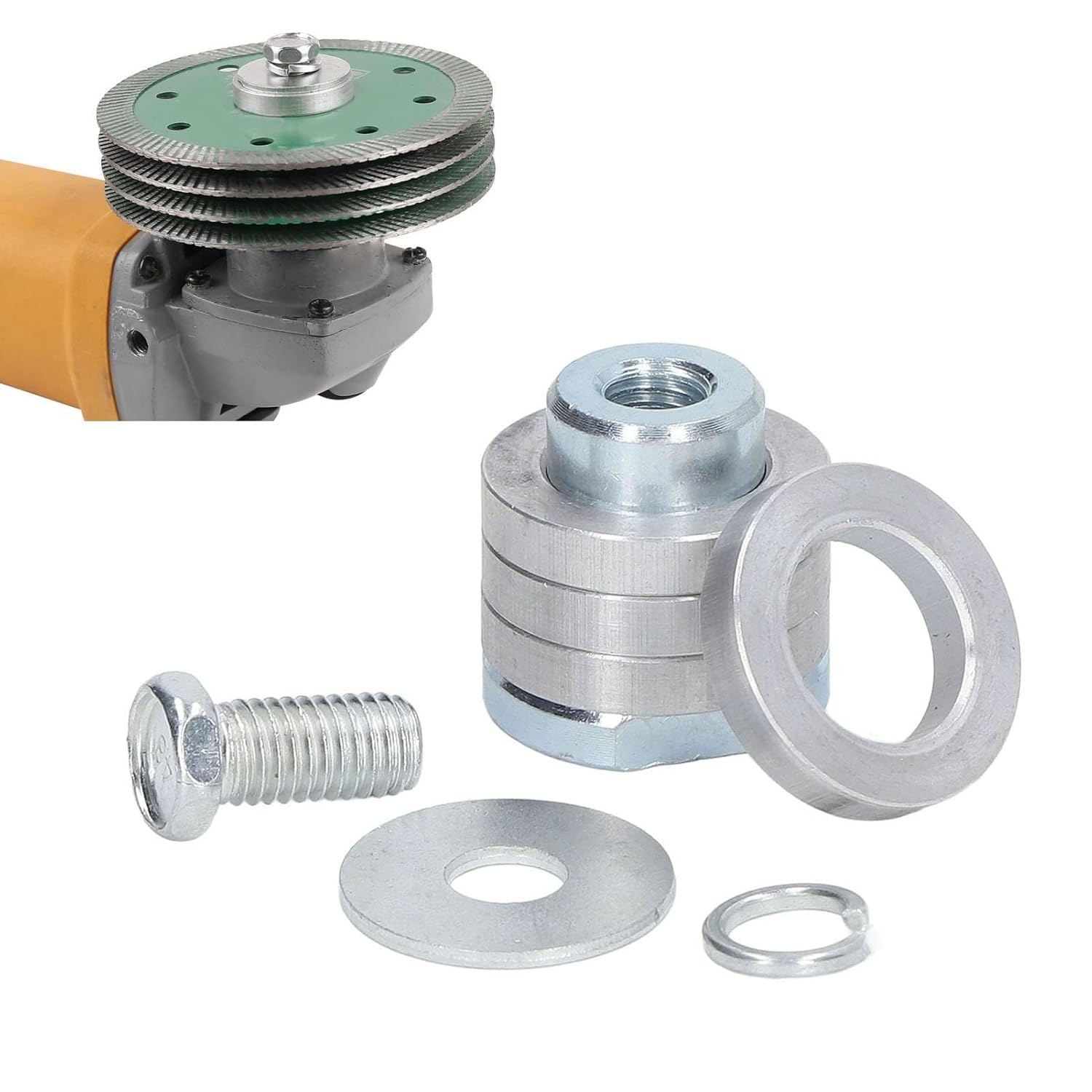 Angle Grinder Adapter Replacement Kit Variable Slotting Grooving Machine Conversion Head for Power Tool Accessories (M10)