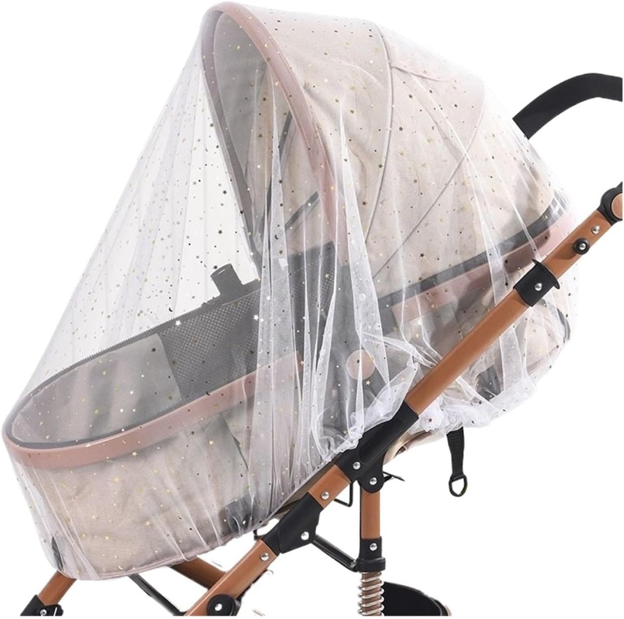 Mosquito Net for Stroller 2pcs Activity Supplies Daisy Pattern Gauze Stroller Mosquito Curtain Sunshade Net Accessory Pram(Color03)