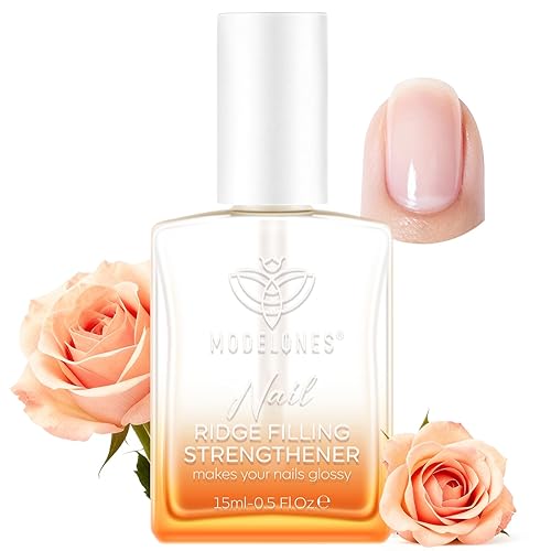 modelones Fortalecedor de uñas y esmalte de uñas transparente perfumado para reparación de uñas dañadas, endurecedor extra fuerte y crecimiento para