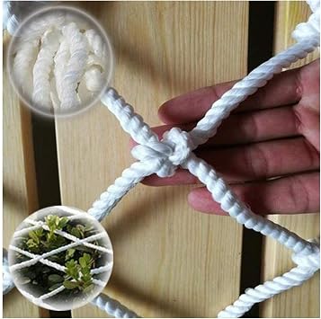 Safe Net, White Protection Net Stair Anti-Fall Net, Protective Net Cat Net Child Safety Net Child Protection Climbing Net Rope Net