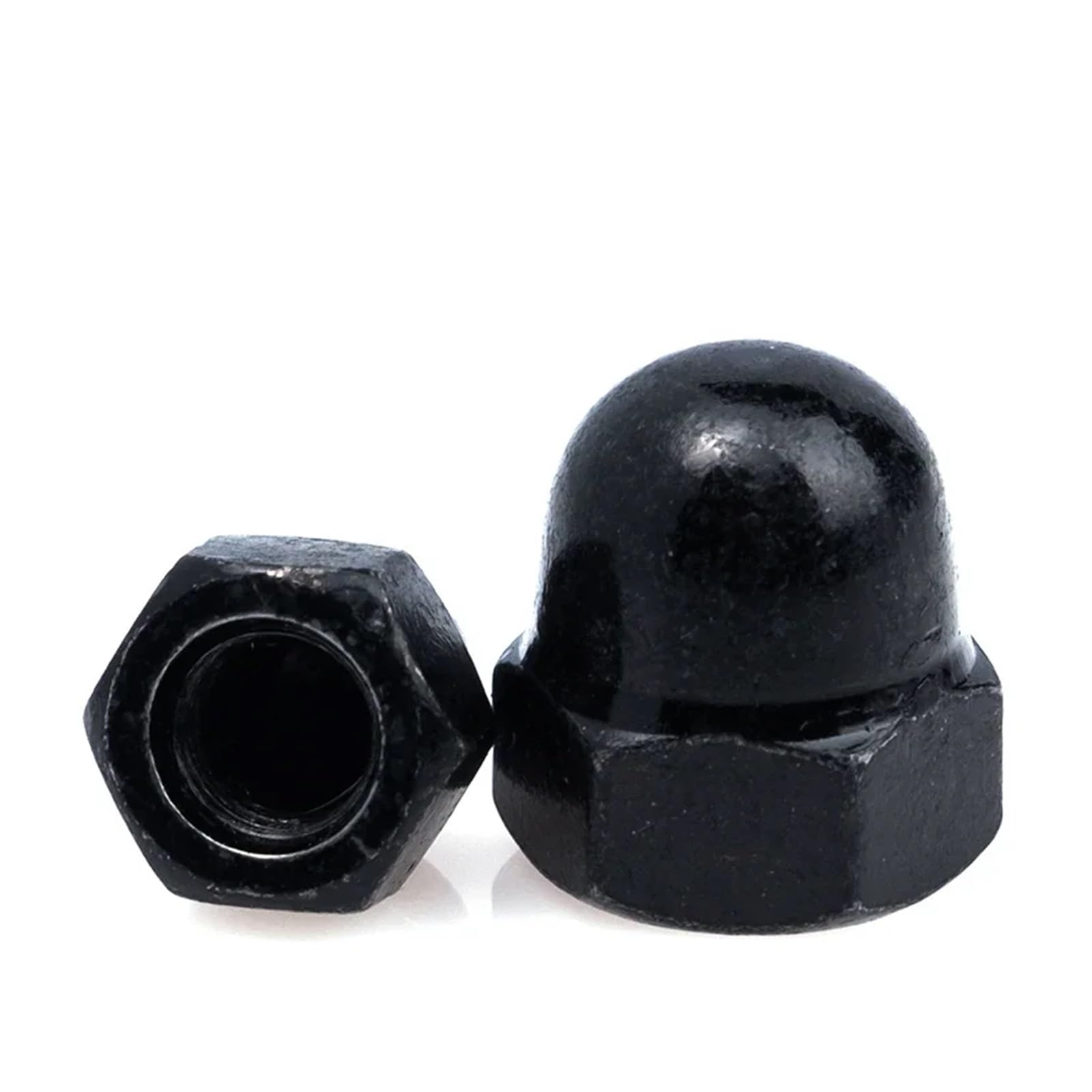 Kategoria: Nakrętki kopuły Nakrętki główkowe z łbem sześciokątnym, stal węglowa M3-M12, czarne i niklowane(Black,M3-10pcs)